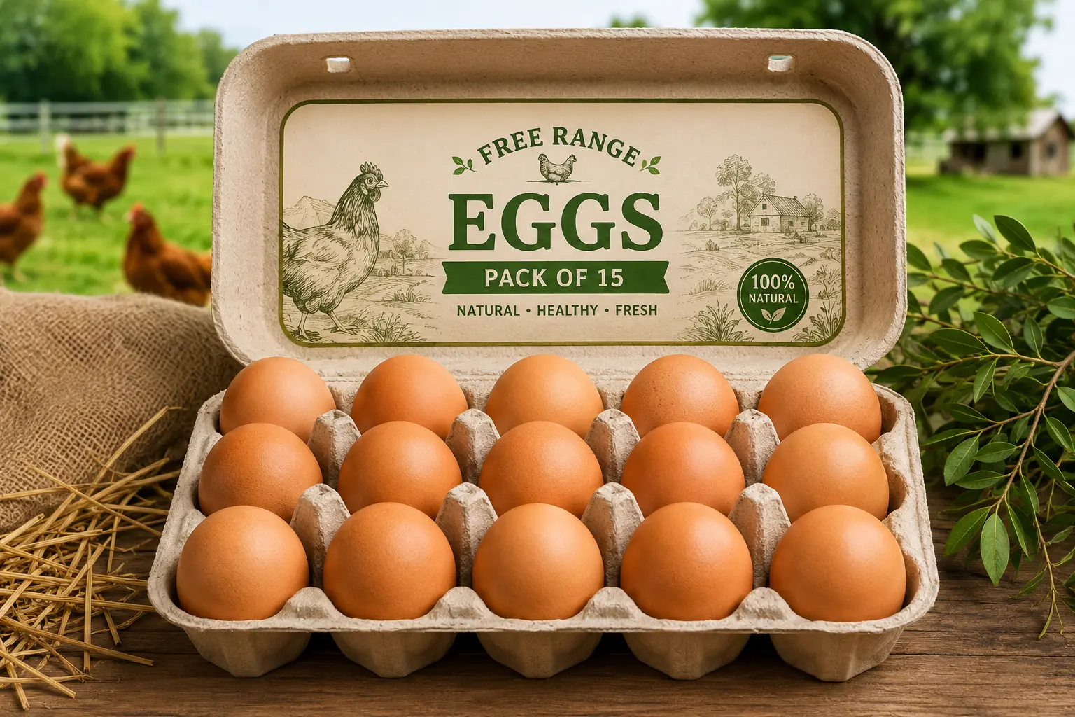 Free Range Eggs -15